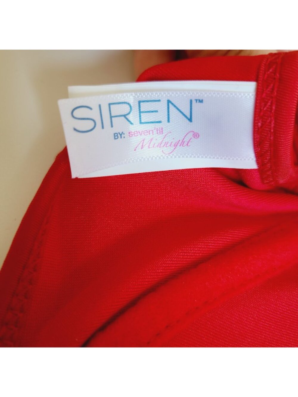 Bikini Set Siren Red & Black Gold Accents Underwire Top Strappy Bottoms - Picture 7 of 15
